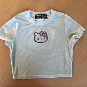 Hello kitty velvet shirt